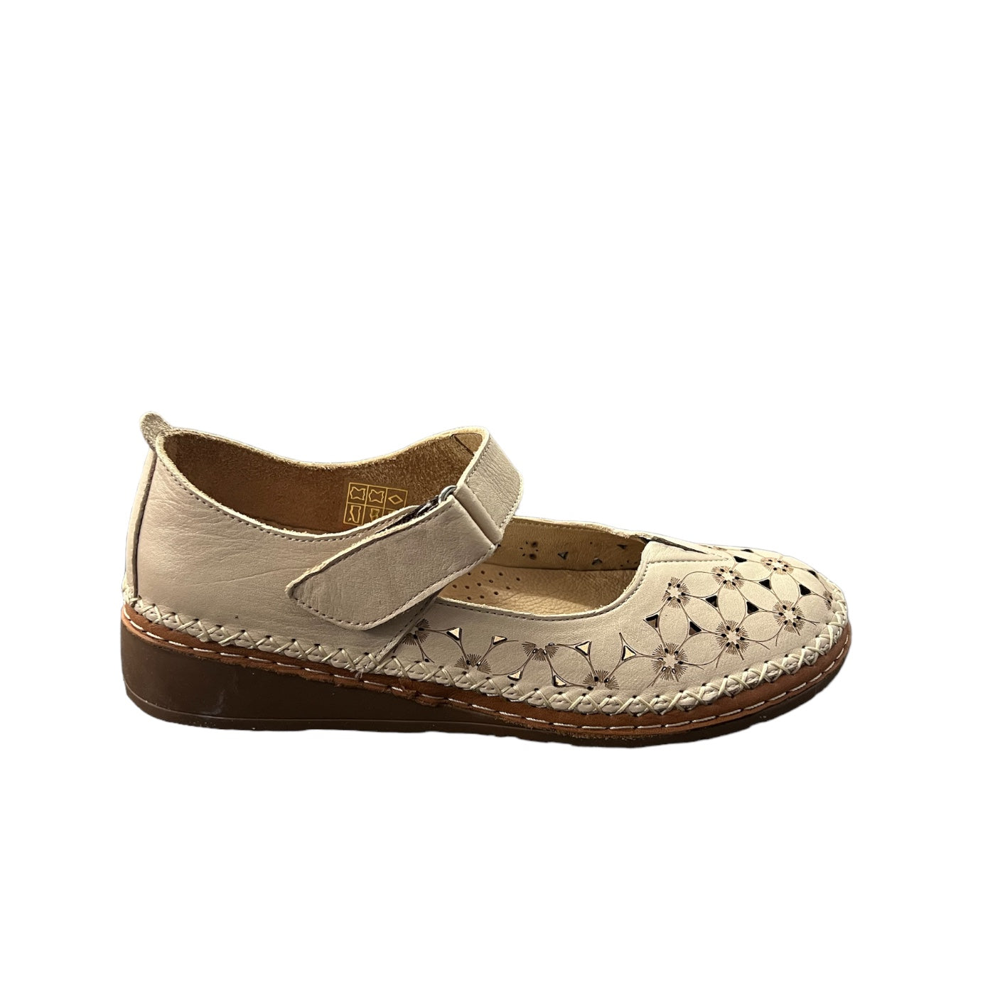 Sandale de dama din piele naturala 5716, Bej