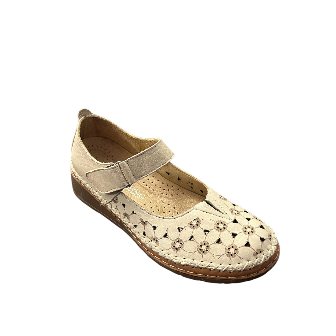 Sandale de dama din piele naturala 5716, Bej