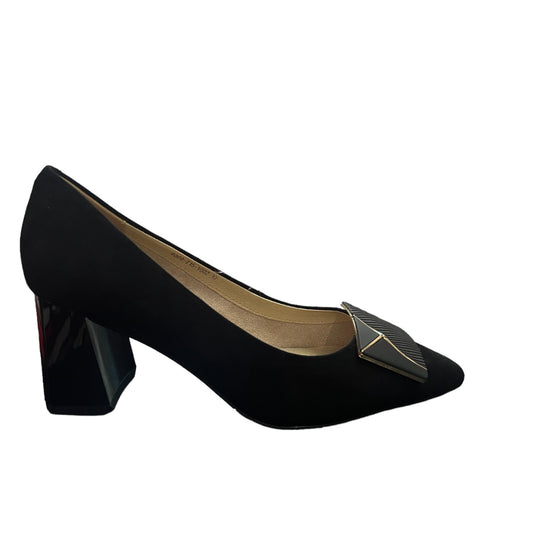 Pantofi eleganti dama din piele naturala 5804, Negru