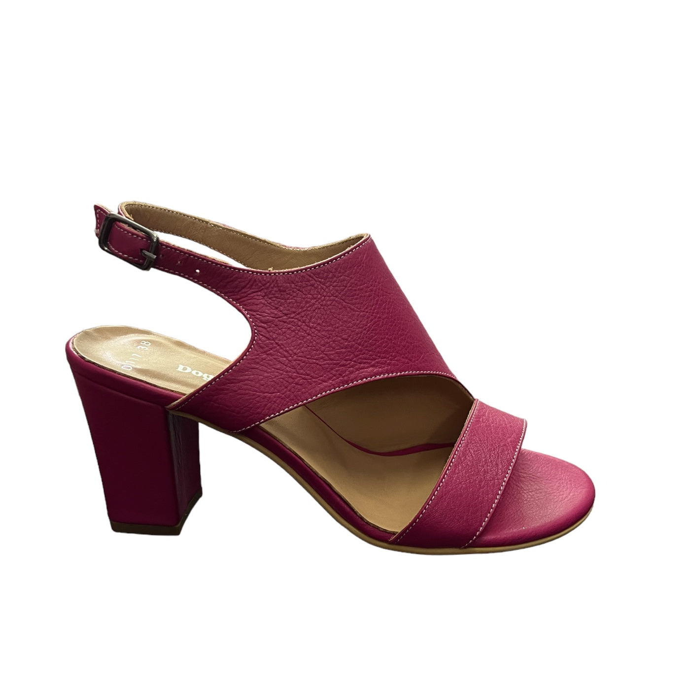 Sandale de dama din piele naturala 5806, Fucshia