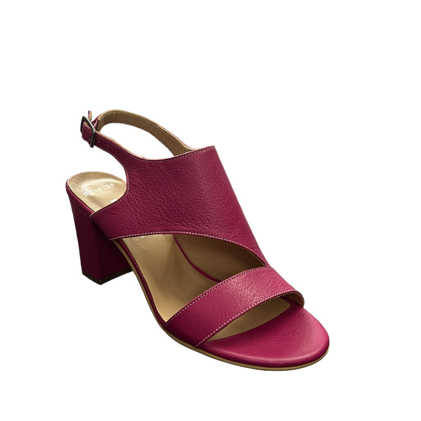 Sandale de dama din piele naturala 5806, Fucshia