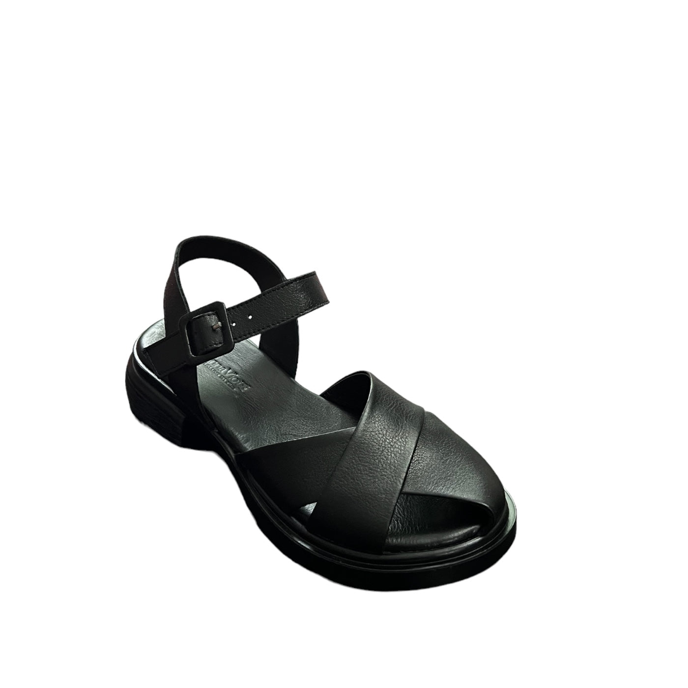 Sandale de dama din piele naturala 5809, Negru