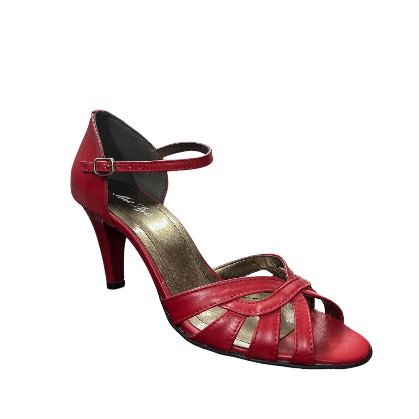 Sandale elegante de dama din piele naturala 6012, Roșu
