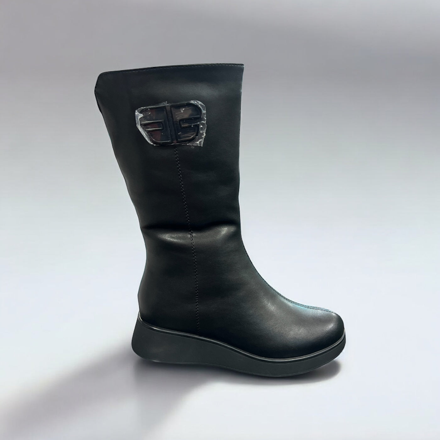 Ghete dama din piele naturala 1004, Negru