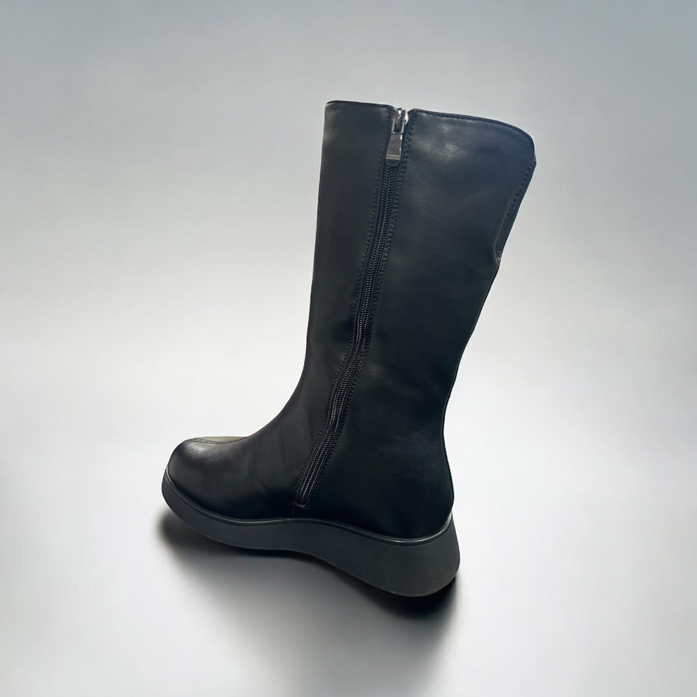 Ghete dama din piele naturala 1004, Negru