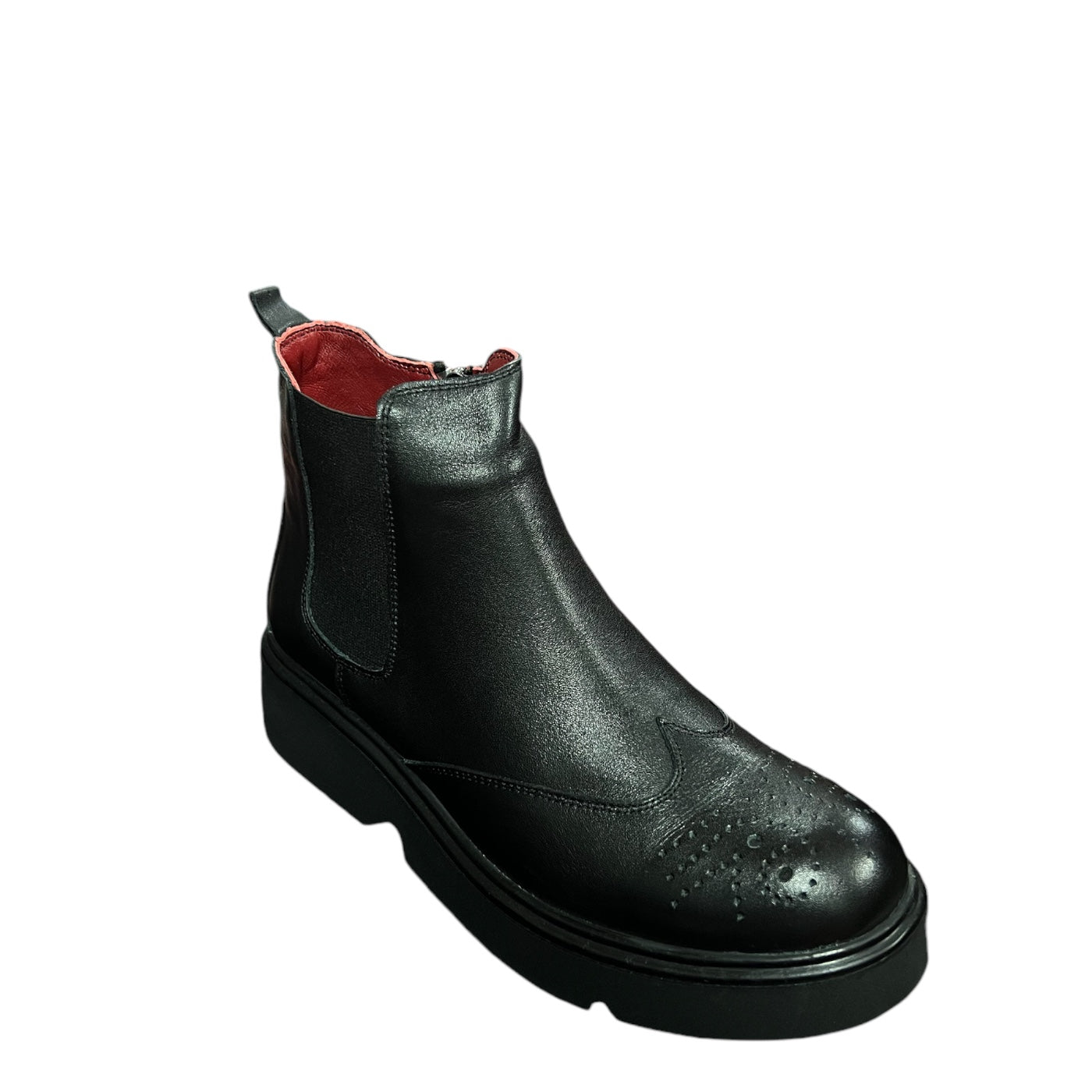 Ghete dama din piele naturala 1024, Negru