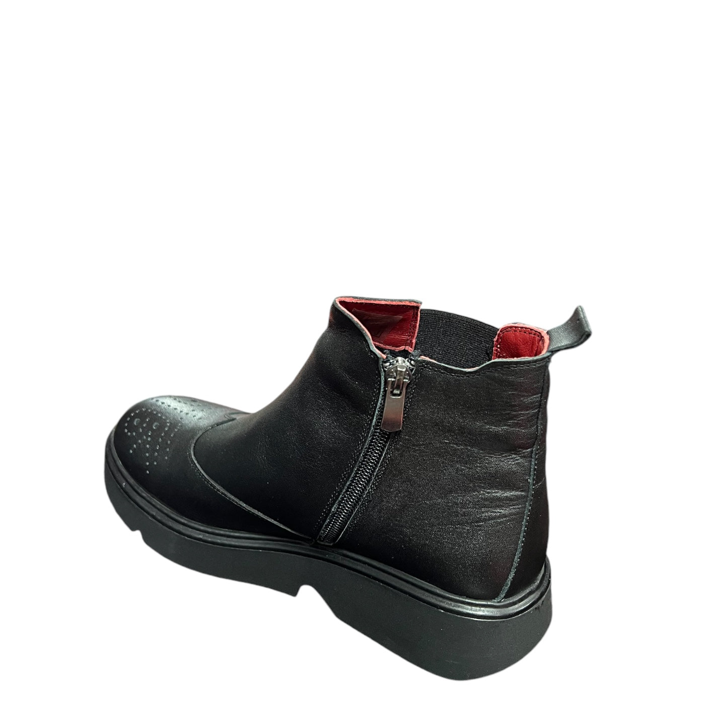 Ghete dama din piele naturala 1024, Negru