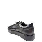 Adidași Bărbați Negri din Piele Naturală – Stil Urban, Talpă Groasă