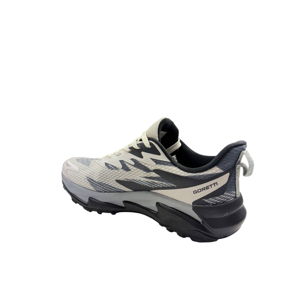 Adidași Trail Running Goretti – Alb-Gri cu Negru, Performanță în Mișcare